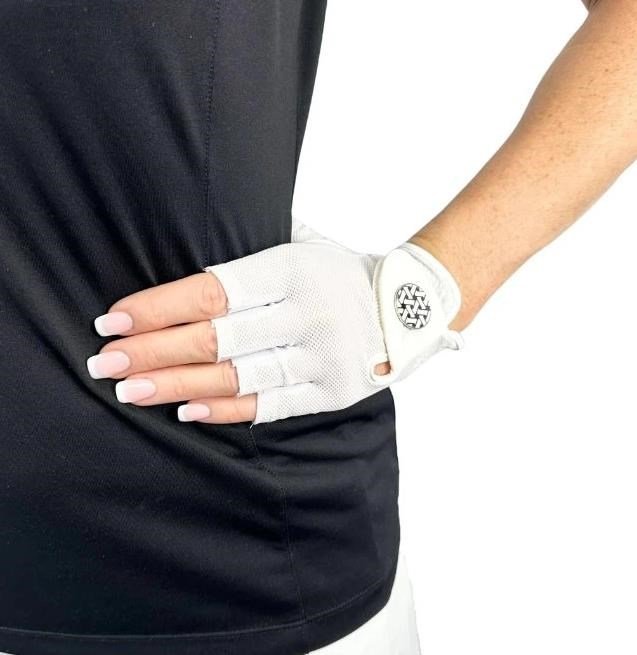 Best of Golf America Halfinfer guante de mujer, blanco