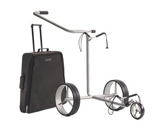 JuStar Silver carrito manual de 3 ruedas, titanio plateado