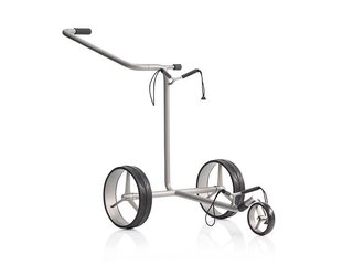 JuStar Silver carrito manual de 3 ruedas, titanio plateado