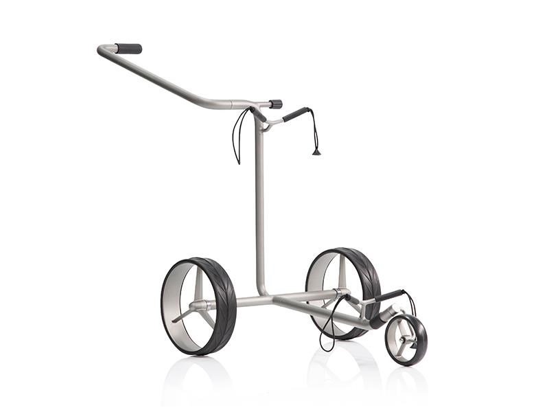 JuStar Silver carrito manual de 3 ruedas, titanio plateado