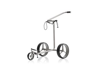 JuStar Silver carrito manual de 3 ruedas, titanio plateado
