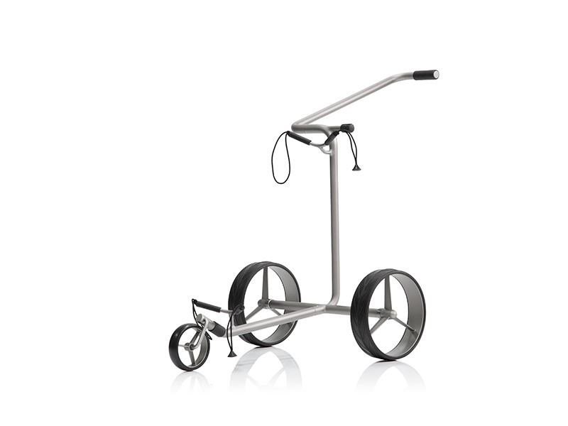JuStar Silver carrito manual de 3 ruedas, titanio plateado