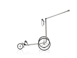 JuStar Silver carrito manual de 3 ruedas, titanio plateado