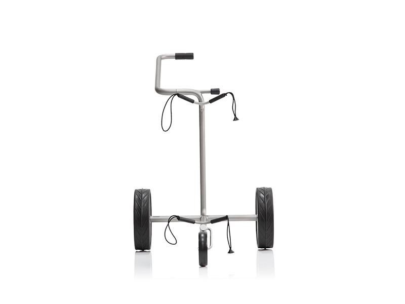 JuStar Silver carrito manual de 3 ruedas, titanio plateado
