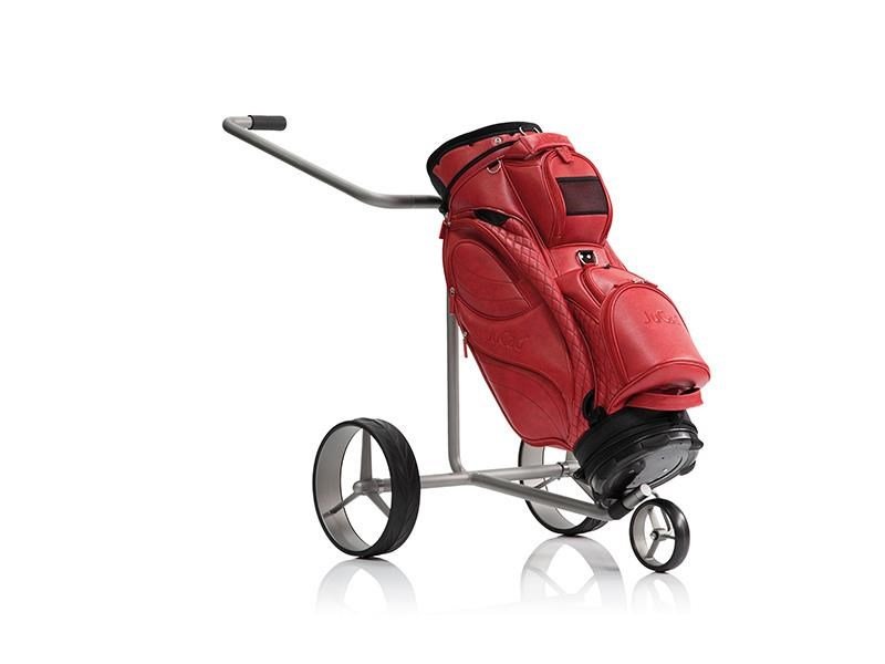 JuStar Silver carrito manual de 3 ruedas, titanio plateado