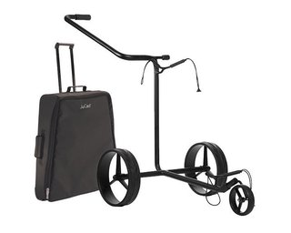 JuStar Black carrito manual de 3 ruedas, negro