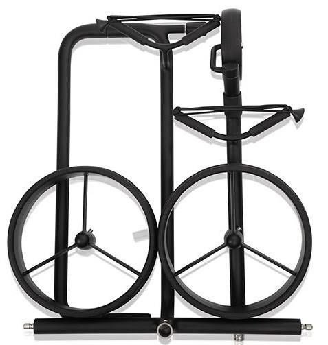 JuStar Black carrito manual de 3 ruedas, negro