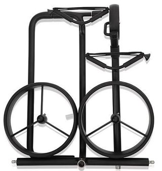 JuStar Black carrito manual de 3 ruedas, negro
