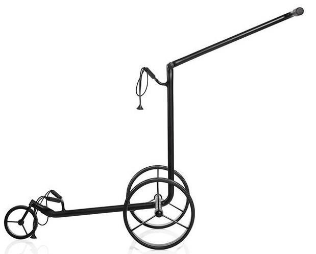 JuStar Black carrito manual de 3 ruedas, negro