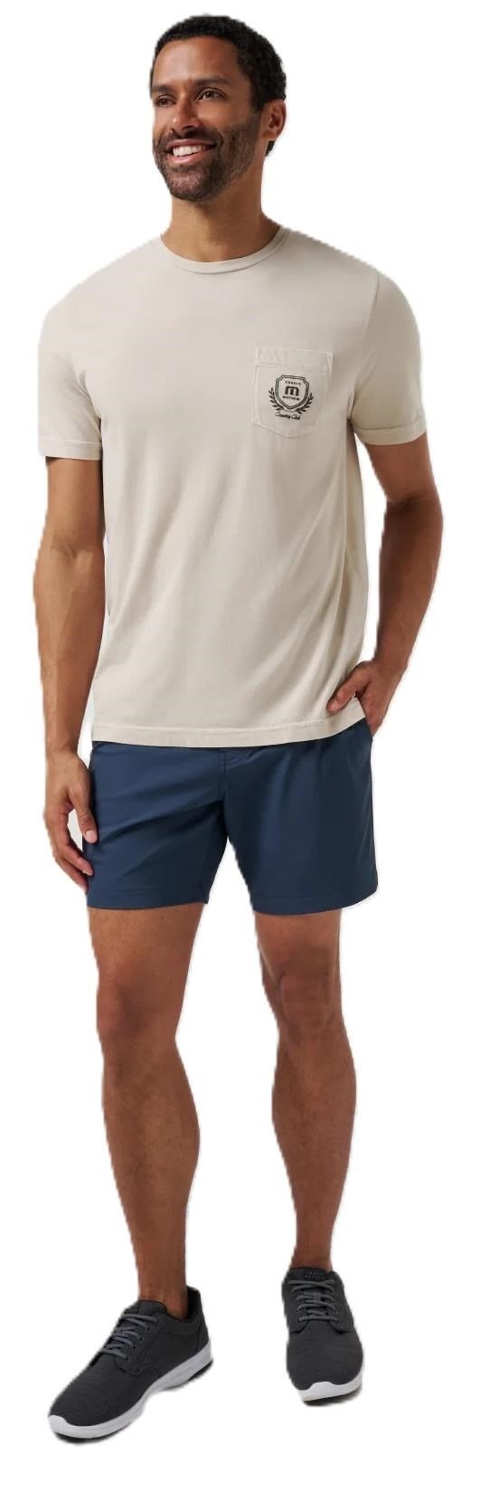 Travis Mathew Wanderlust pantalones cortos de hombre, mood indigo