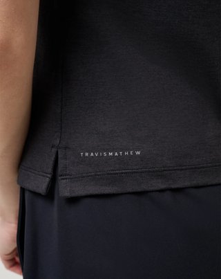 Travis Mathew Skyloft Light polo de mujer, heather black