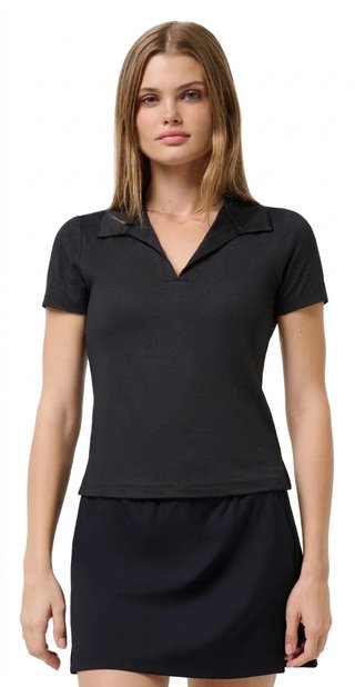 Travis Mathew Skyloft Light polo de mujer, heather black