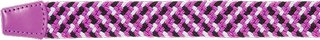 FootJoy Braided cinturón unisex, negro/blanco/berry, largo