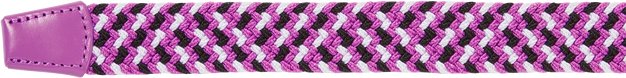 FootJoy Braided cinturón unisex, negro/blanco/berry, largo