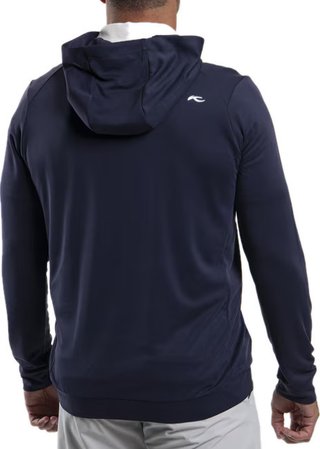 KJUS Kallen Hooded Midlayer sudadera con capucha para hombre, atlanta blue