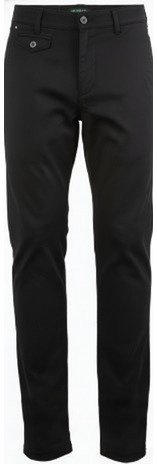 Pantalón de golf de hombre negro con corte recto