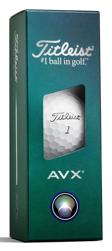Estuche de tres bolas de golf blancas con impresión personalizada