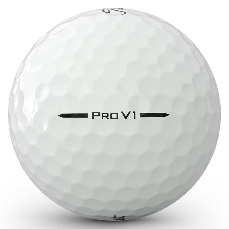 Titleist Pro V1 pelotas de golf, texto negro, numeración estándar 1-4, Texto: X - 3 bolas