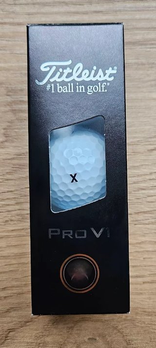 Titleist Pro V1 pelotas de golf, texto negro, numeración estándar 1-4, Texto: X - 3 bolas