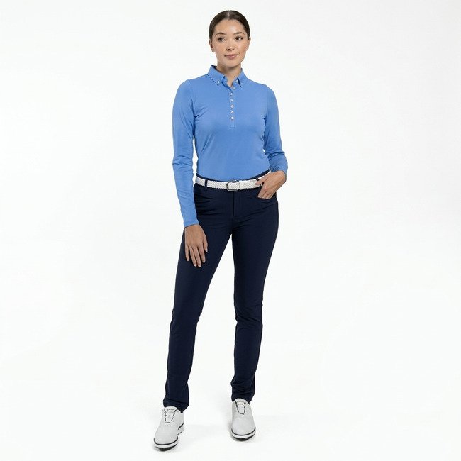 KJUS Catalina Cool longsleeve polo de mujer de manga larga, yonder