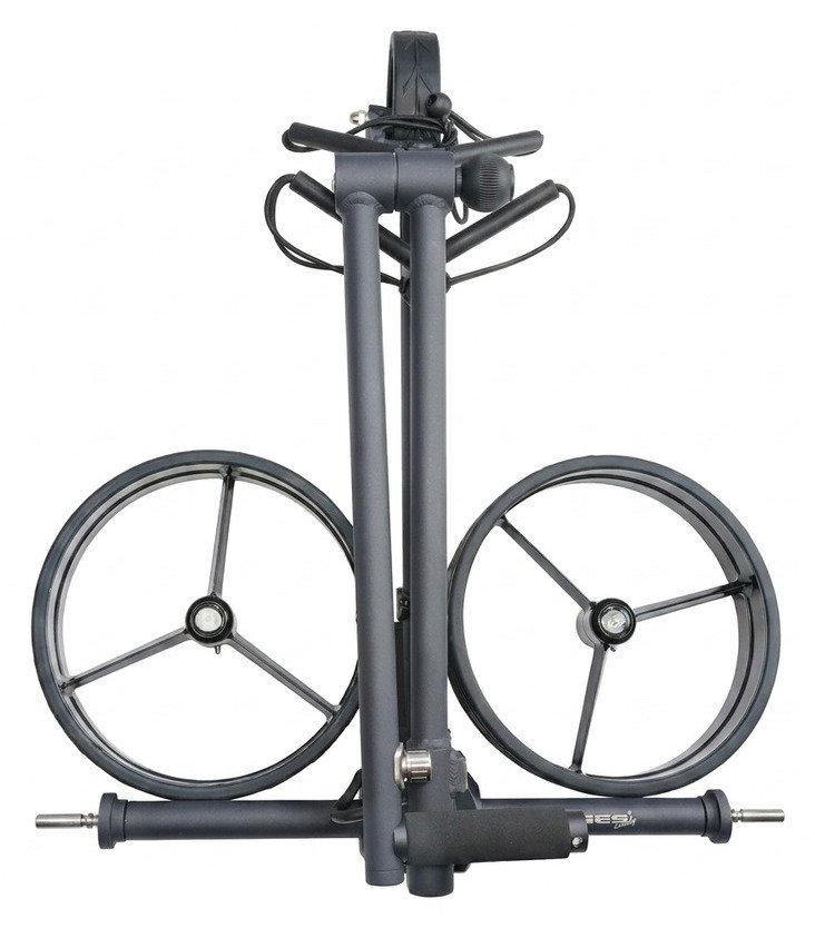 Davies Caddy SMART DHC carrito eléctrico, negro/ruedas rojas