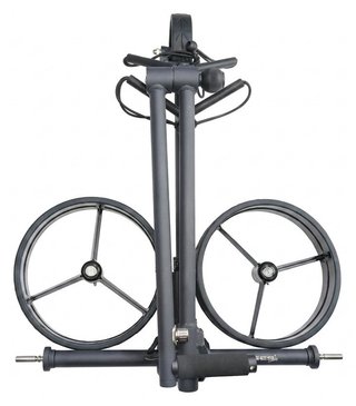 Davies Caddy SMART DHC carrito eléctrico, negro/ruedas rojas