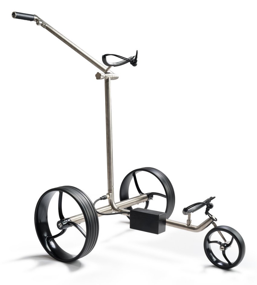 Davies Caddy Titan carrito eléctrico, gris/ruedas negras