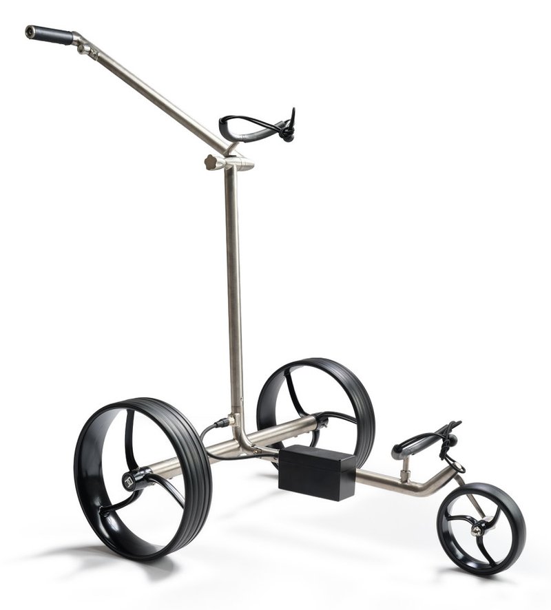 Davies Caddy Titan carrito eléctrico, gris/ruedas negras