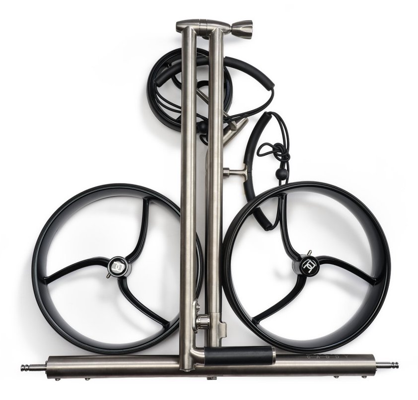 Davies Caddy Titan carrito eléctrico, gris/ruedas negras