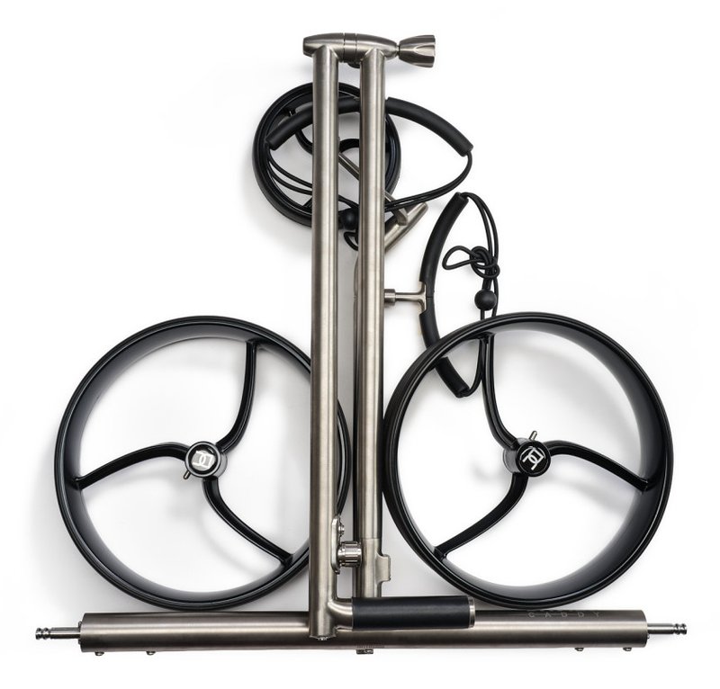Davies Caddy Titan carrito eléctrico, gris/ruedas negras