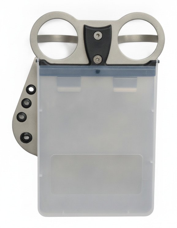 Davies Caddy Titan Scorecard Holder (plastic cover) accesorio de trolley, titanium