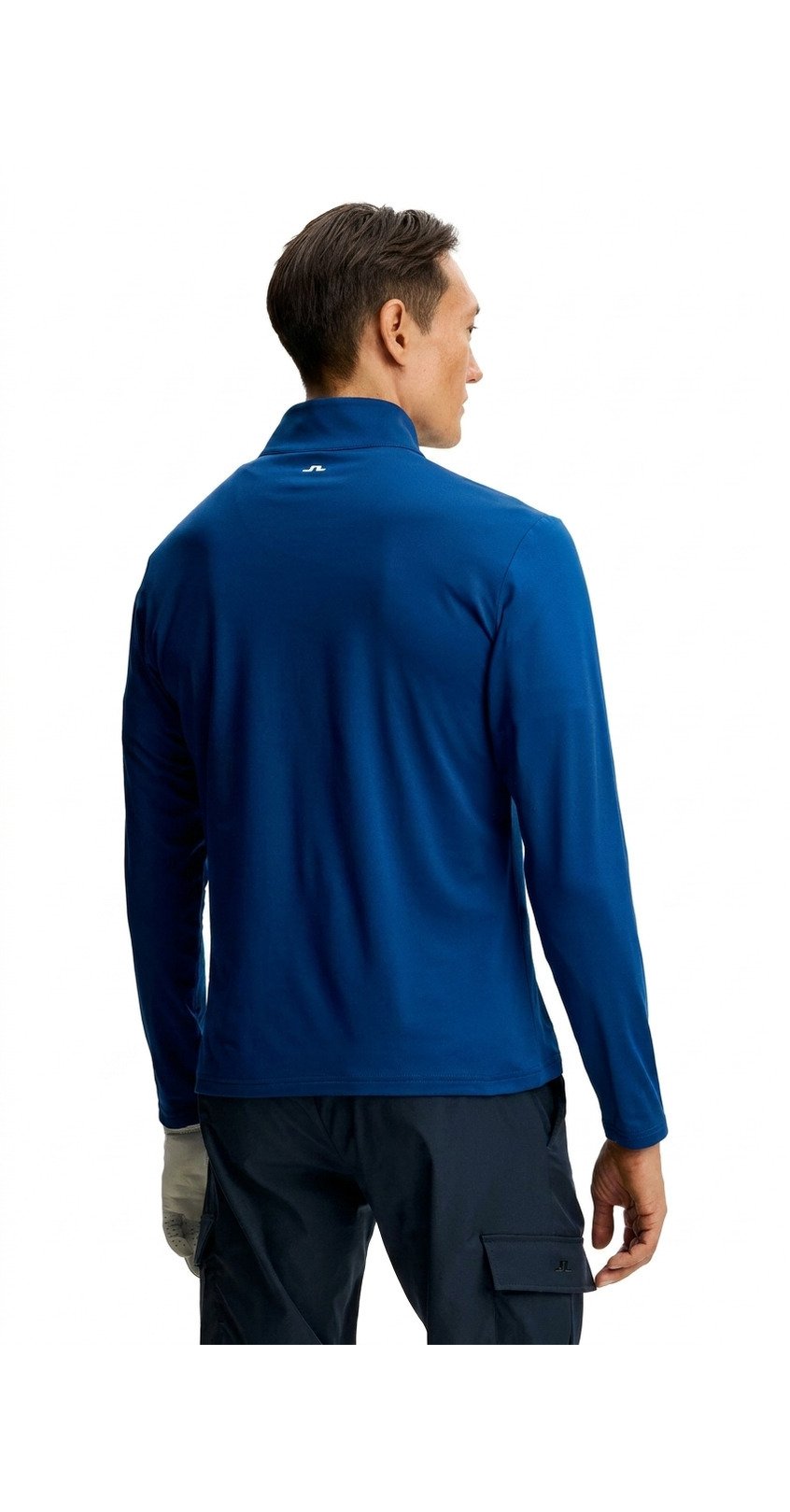 J.Lindeberg Keaton Quarter Zip Mid Layer polo de hombre, Estate Blue