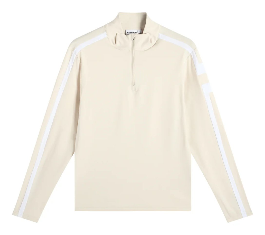 J.Lindeberg Keaton Quarter Zip Mid Layer chaqueta de hombre, Moonbeam