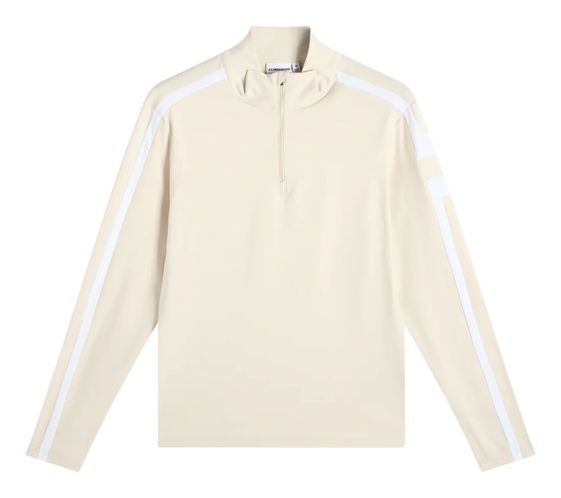 J.Lindeberg Keaton Quarter Zip Mid Layer chaqueta de hombre, Moonbeam