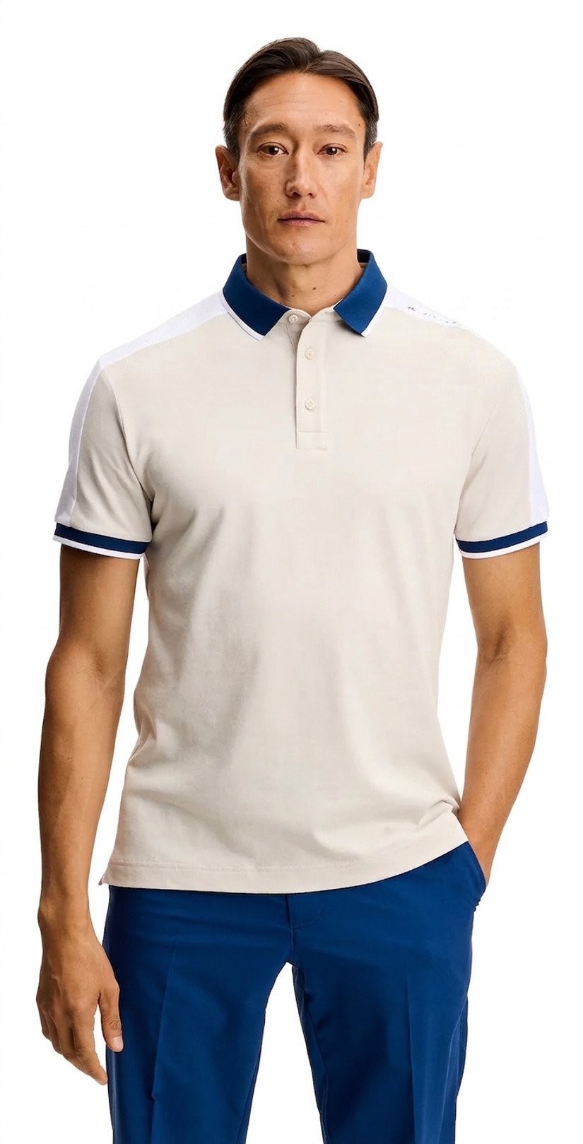 J.Lindeberg Jace Polo polo de hombre, Moonbeam