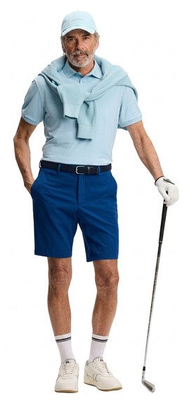 J.Lindeberg Vent pantalones cortos para hombre, Estate Blue
