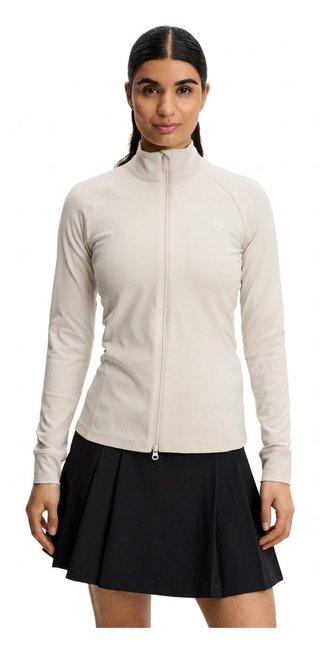 J.Lindeberg Mel Rib Mid Layer chaqueta de mujer, Moonbeam