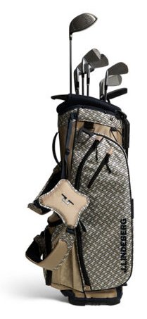 J.Lindeberg JL Flare Printed bolsa de golf, Ladder White Kelp
