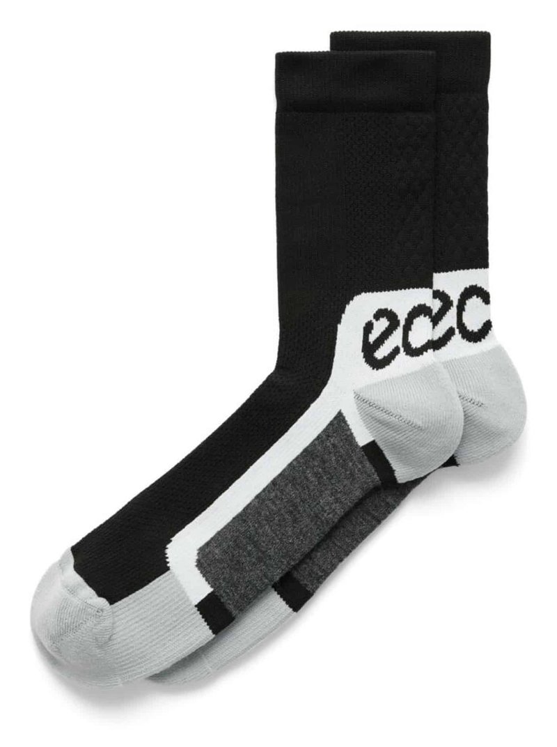 Ecco Tech Sporty Mid-Cut calcetines, negro
