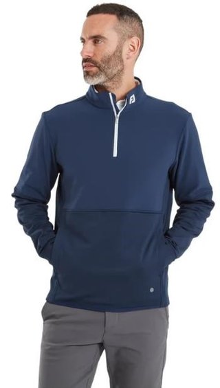 FootJoy ThermoSeries Hybrid Midlayer sudadera de hombre, azul marino