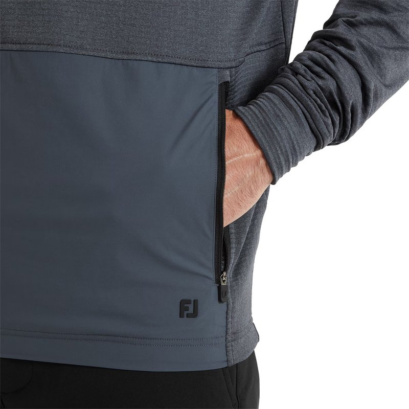 FootJoy ThermoSeries Crossover sudadera con capucha de hombre, charcoal