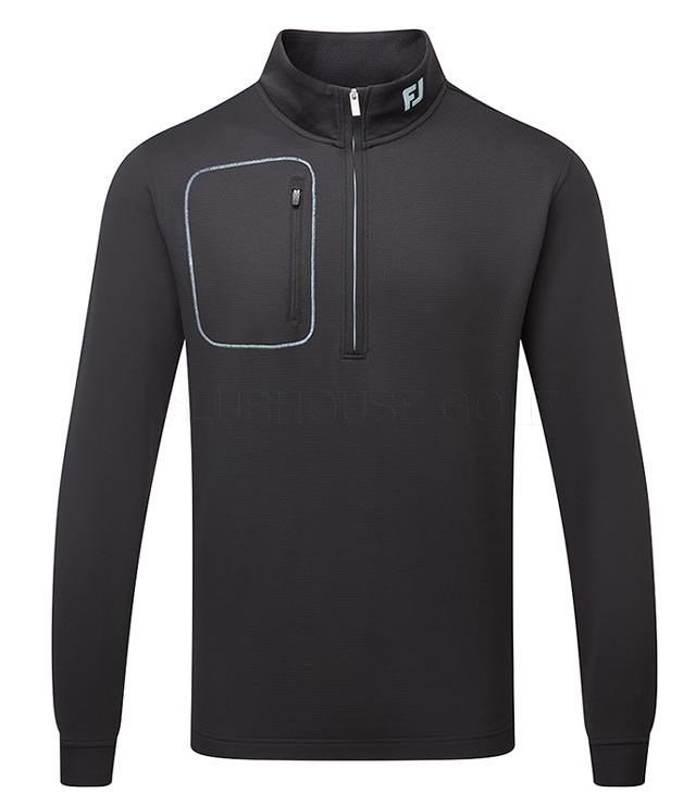 FootJoy ThermoSeries Texture Midlayer sudadera de hombre, negro