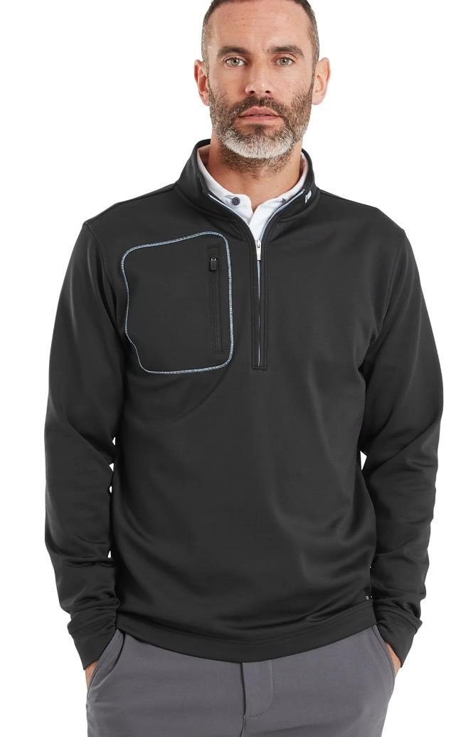 FootJoy ThermoSeries Texture Midlayer sudadera de hombre, negro