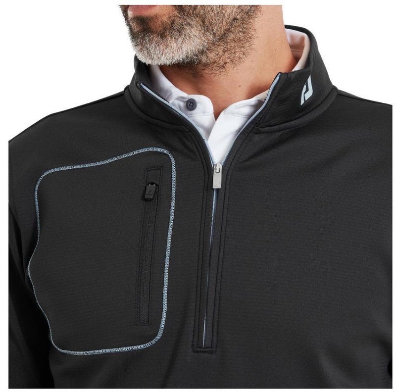 FootJoy ThermoSeries Texture Midlayer sudadera de hombre, negro