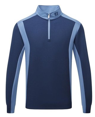 FootJoy ThermoSeries Blocked sudadera de capa intermedia para hombre, navy/midnight