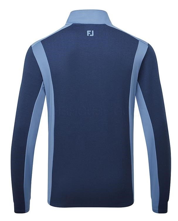 FootJoy ThermoSeries Blocked sudadera de capa intermedia para hombre, navy/midnight