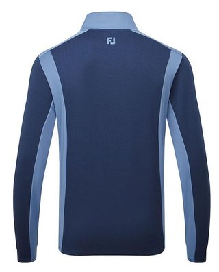 FootJoy ThermoSeries Blocked sudadera de capa intermedia para hombre, navy/midnight