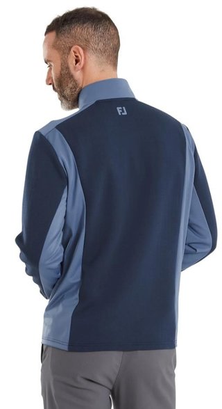FootJoy ThermoSeries Blocked sudadera de capa intermedia para hombre, navy/midnight