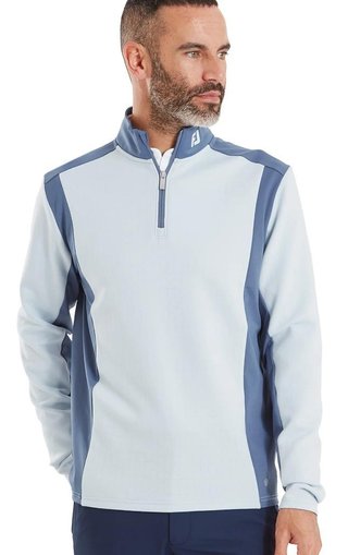 FootJoy ThermoSeries Blocked Midlayer sudadera de hombre, mist/midnight