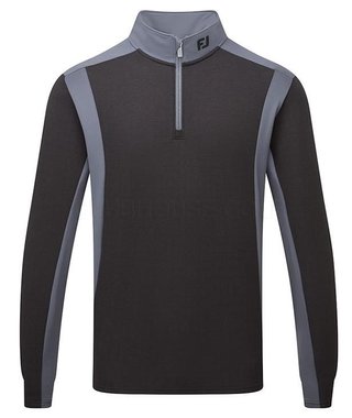 FootJoy ThermoSeries Blocked Midlayer sudadera de hombre, negro/carbón